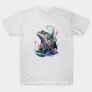 Watercolor Frog Portrait T-Shirt